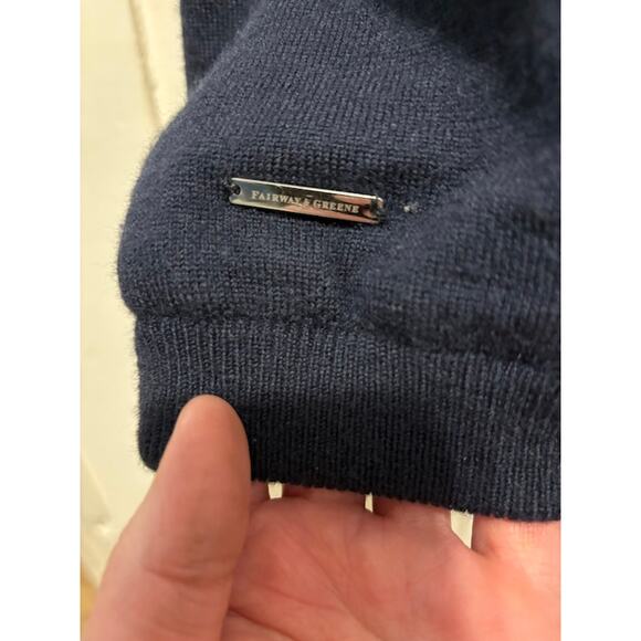 Fairway & Greene golf sweater vest  F&G gray 1/4 zip NWOT sz medium l - Picture 2 of 6